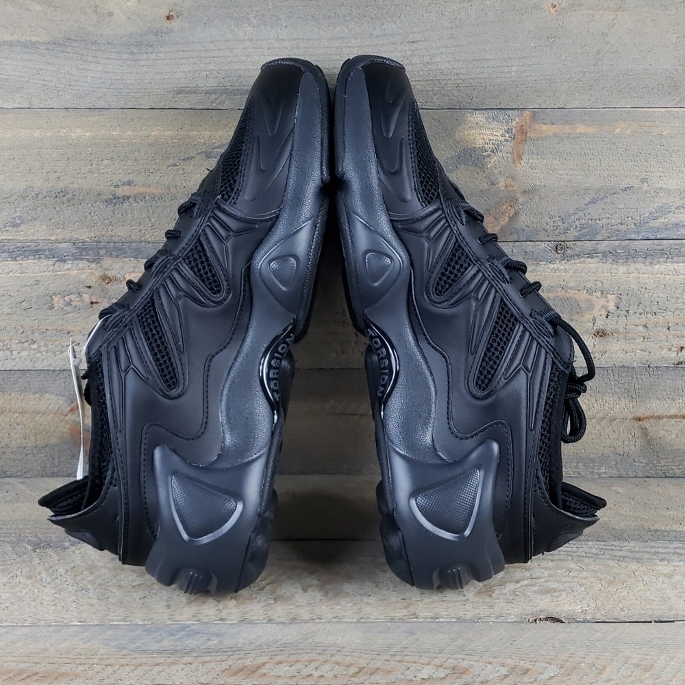 adidas Men's FYW Originals Triple Black Torsion Sneakers - Picture 6 of 9
